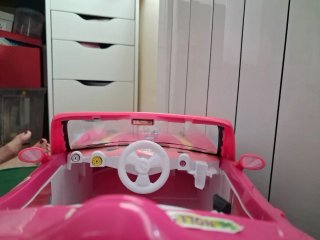 Coche Nancy Rosa con Pegatinas