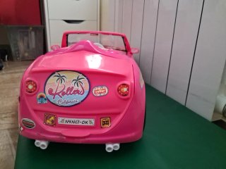 Coche Nancy Rosa con Pegatinas