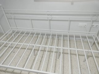 Diván de forja blanco