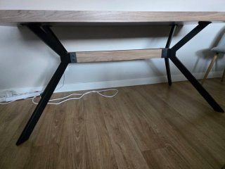 Mesa Comedor Industrial Madera y Metal