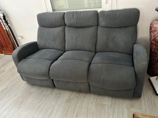 5 Sillones Reclinables Tela Gris