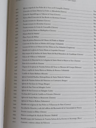 CATALOGO RESTAURACION PATRIMONIO HISTÓRICO ESPAÑOL