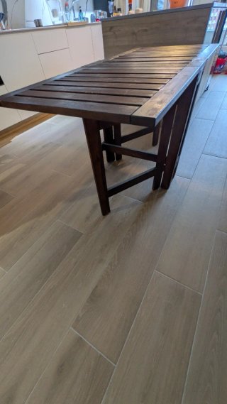 Mesa Plegable Madera Ikea Marrón