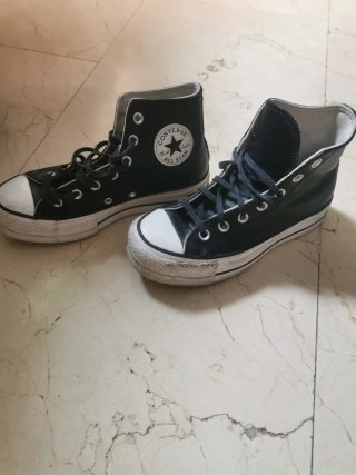Converse Piel Plataforma