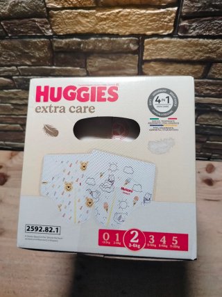 Huggies Extra Care Pañales talla 2 (3-6 kg) 104 ud