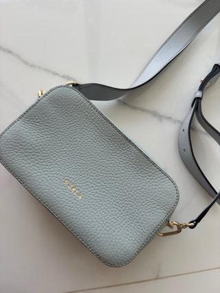 Bolso Furla Azul y Dorado
