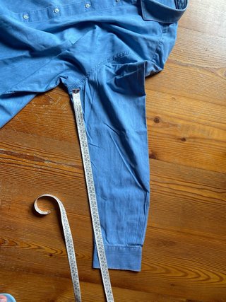 Camicia Armata di Mare in Denim Azzurra XXL