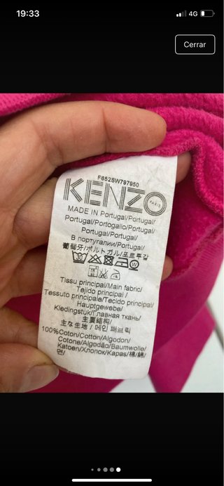 Sudadera Kenzo fucsia talla S