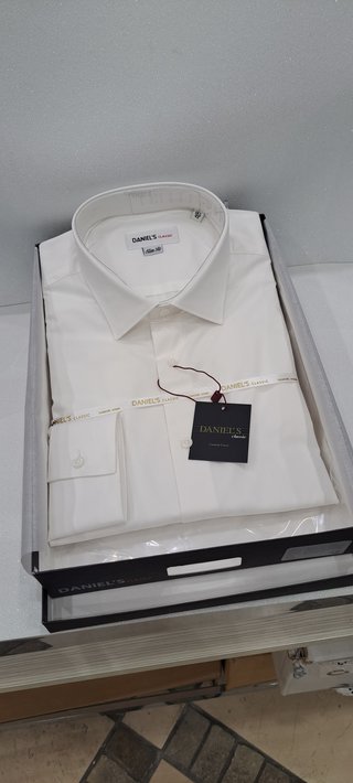 Camicia uomo DANIEL'S CLASSIC slim fit tg. 42 bian