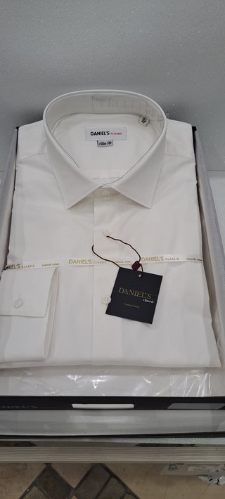 Camicia uomo DANIEL'S CLASSIC slim fit tg. 42 bian