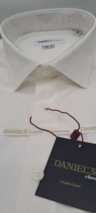 Camicia uomo DANIEL'S CLASSIC slim fit tg. 42 bian