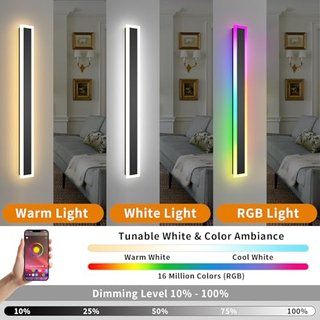 Pack 2 Apliques LED RGB Exterior 80cm