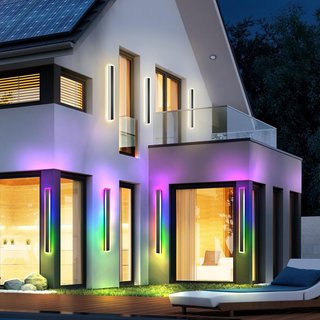 Pack 2 Apliques LED RGB Exterior 80cm
