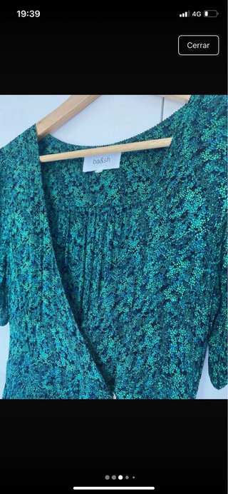 Vestido Ba&Sh flores verdes