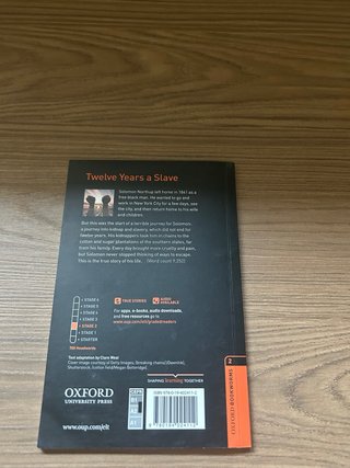 Libro Inglés Twelve Years a Slave