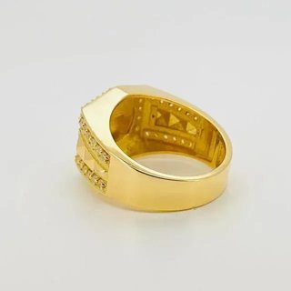 Sello Exagonal Medusa 18K Oro