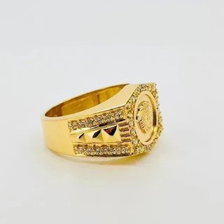 Sello Exagonal Medusa 18K Oro