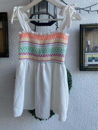 Blusa nido de abeja multicolor
