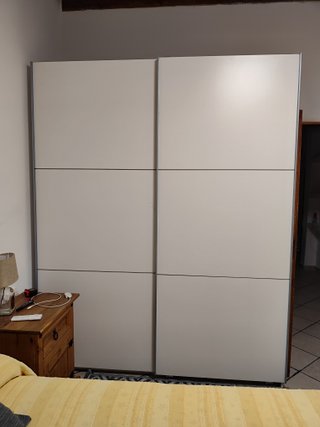 Armario puertas correderas blanco mate