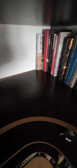 Librería esquinera madera
