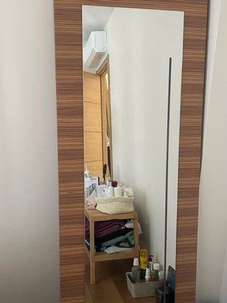 Espejo de pared madera y cristal