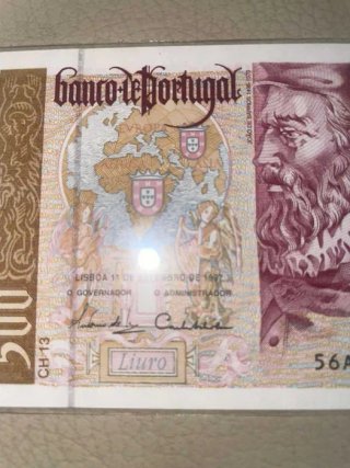5 Notas Portuguesas 100 Escudos Novas