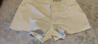 Pantalón corto vaquero blanco