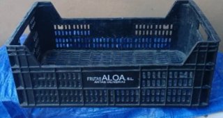Cajas de fruta plástico negro