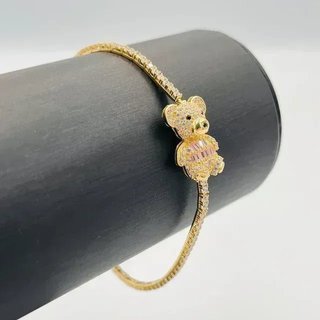 Pulsera Oso Rosa 18k