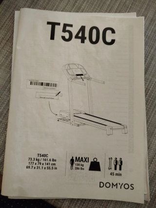 Cinta para correr Domyos T540C