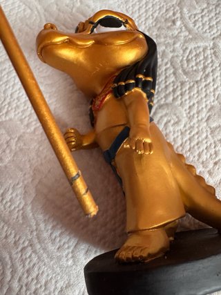 Estátua Sobek Dourada Egípcia