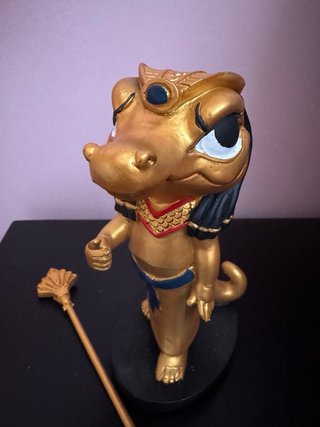 Estátua Sobek Dourada Egípcia