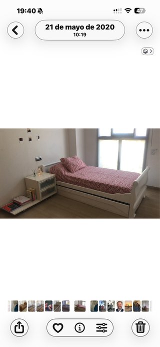 Cama nido 90cm con dos colchones