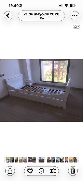Cama nido 90cm con dos colchones