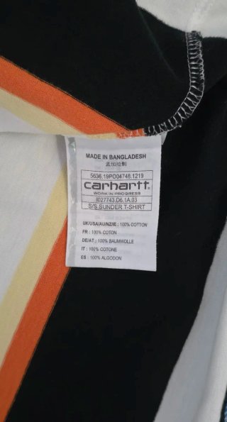 T-shirt Carhartt a righe