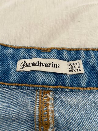 Falda Stradivarius efecto pintura T34