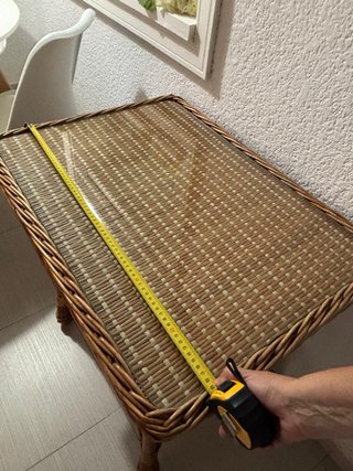 Juego mesa y sillas mimbre   RECOGIDA PUNTA UMBRIA