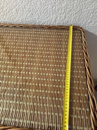 Juego mesa y sillas mimbre   RECOGIDA PUNTA UMBRIA