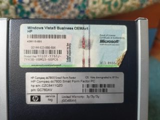 PC desktop HP Compaq dc7800 Small Intel Core 2