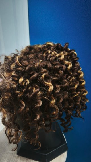Peluca Gris y Blanca