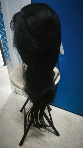 Peluca Gris y Blanca
