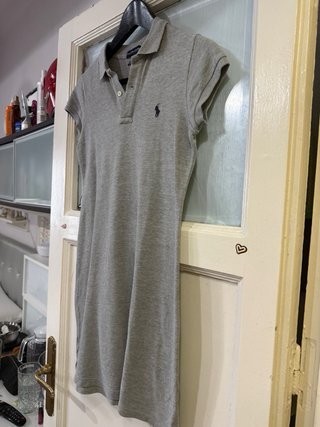 Vestido Polo Ralph Lauren Gris Talla M es ma una S