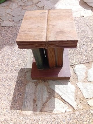 2 Mesas de Madera Estilo Librería. Madera maciza.