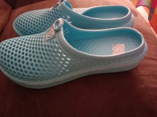 Chanclas piscina/playa azul turquesa