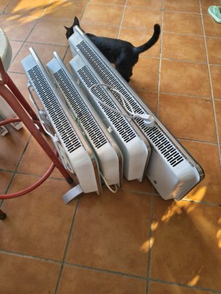 Radiador eléctrico Gridlux negro y blanco