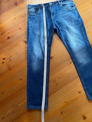 Jeans 5 tasche cotone slavato
