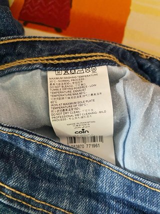 Jeans 5 tasche cotone slavato