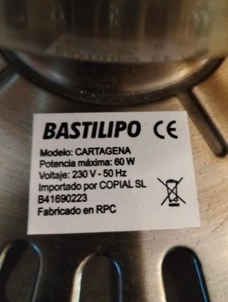 Ventilador de techo madera y ratán