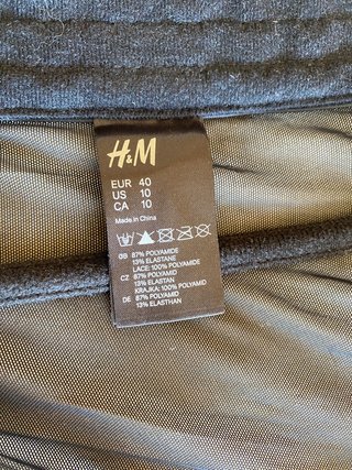 Corpiño H&M 90B Negro y Rosa