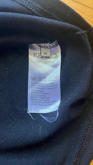 Camiseta Kenzo Negra Tigre Dorado